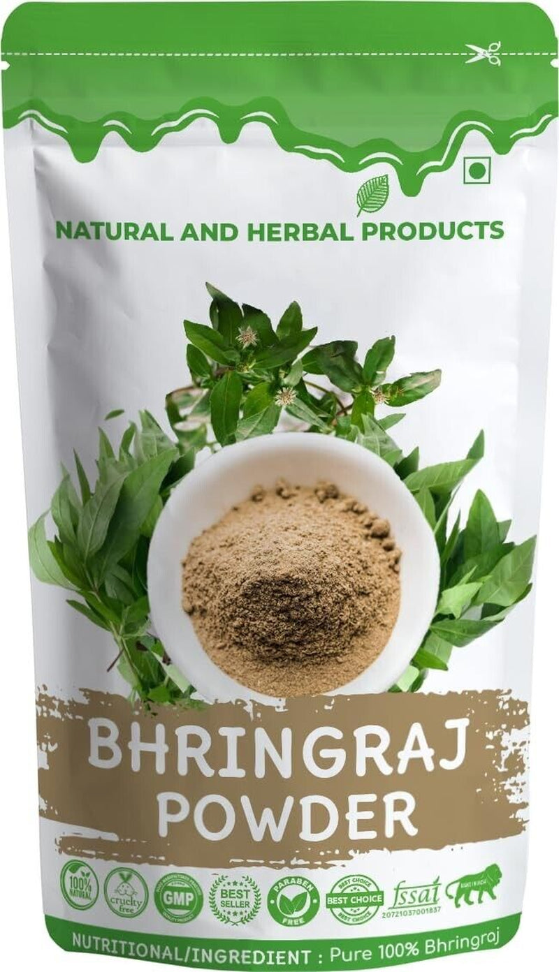 Organic & Natural Bhringraj Powder for Hair Growth 100 Gram Pack of 1