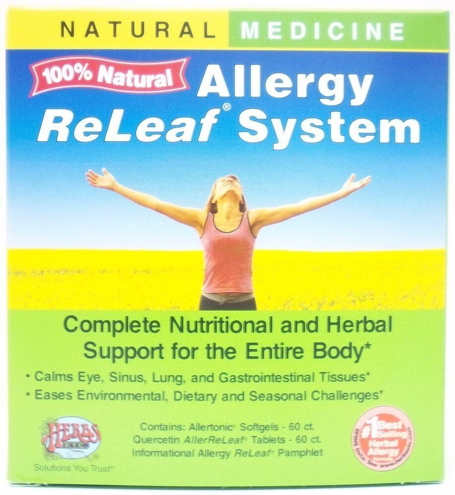 Herbs Etc Allergy Releaf System - 2 Bottles (Allertonic & Quercetin) 60+60