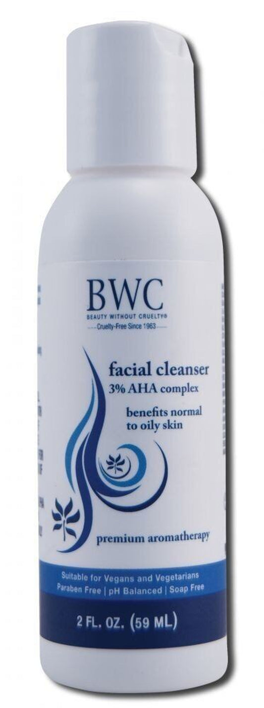 Beauty without Cruelty 3% A.H.A. Facial Cleanser 2 Oz Liquid