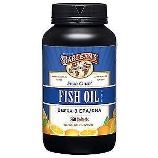 Barlean'S Fresh Catch Orange Flavor Fish Oil 250 Softgels