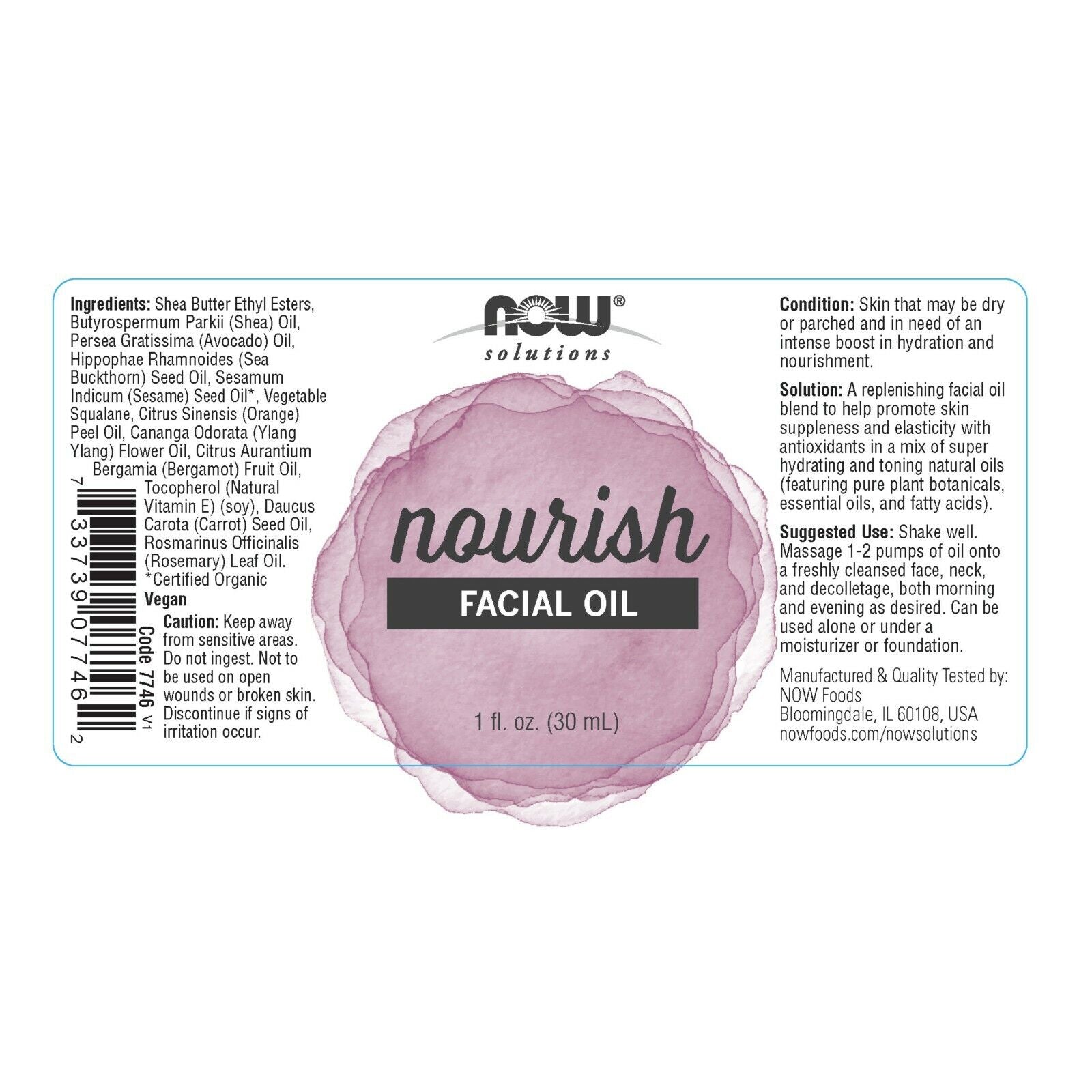 Nourish Facial Oil, 1 Fl. Oz.