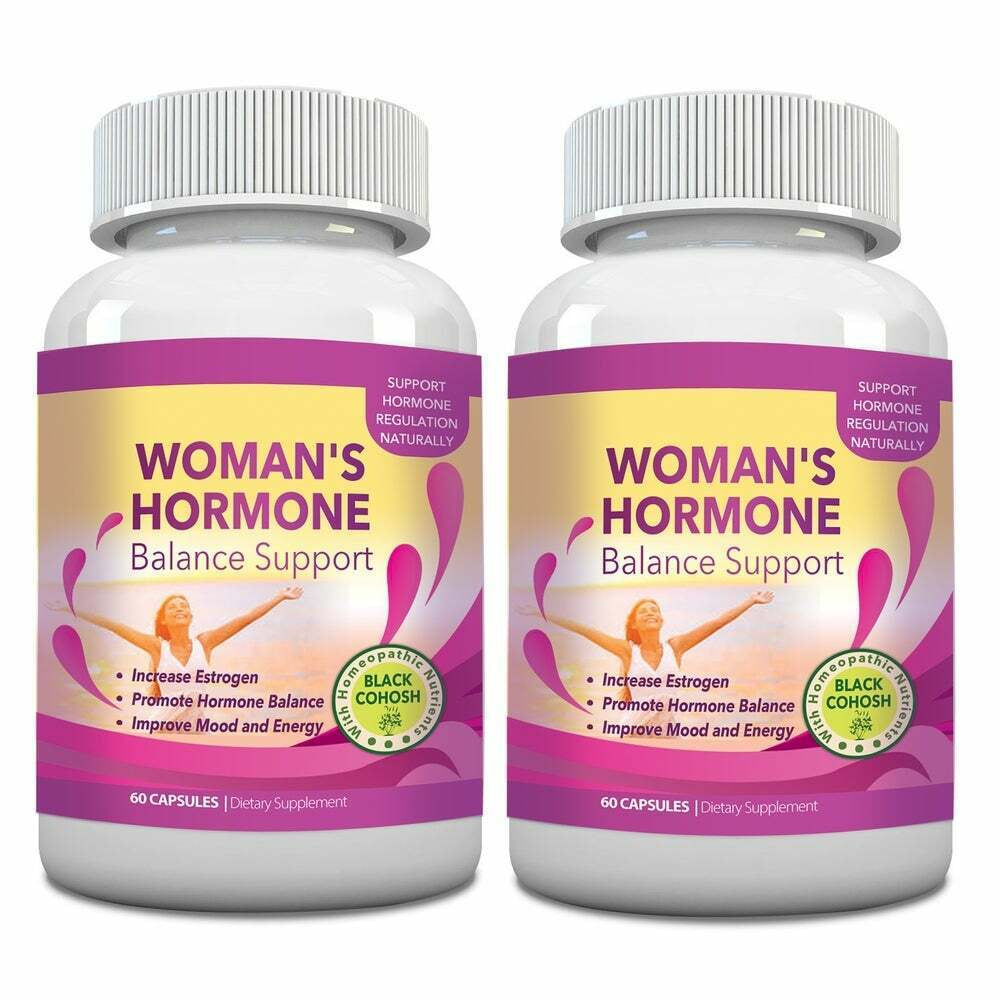 100% Hormone Balance Premenstrual Menopause Relief Dietary Caps Free Ship