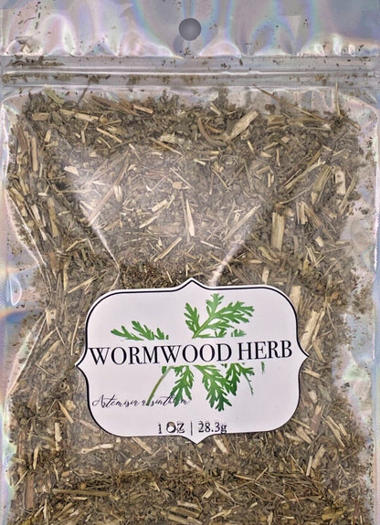 Wormwood Herb Cut & Sifted Dry Herb Natural 28.3G 1 OZ Certified Organic Kosher