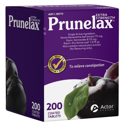 Prunelax 200 Tablets Exclusive Size