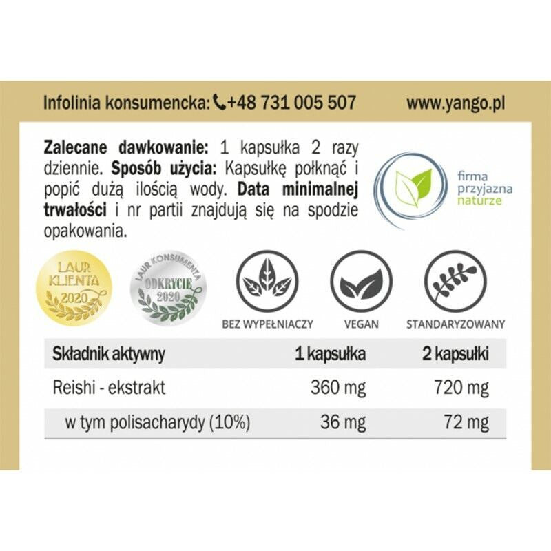 YANGO Reishi - 40% Polysaccharide