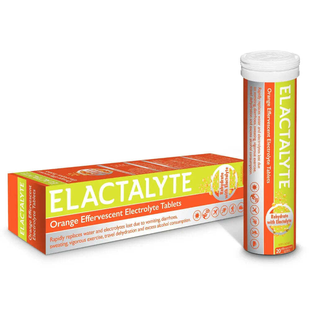 Elactalyte Orange 20 Effervescent Tablets