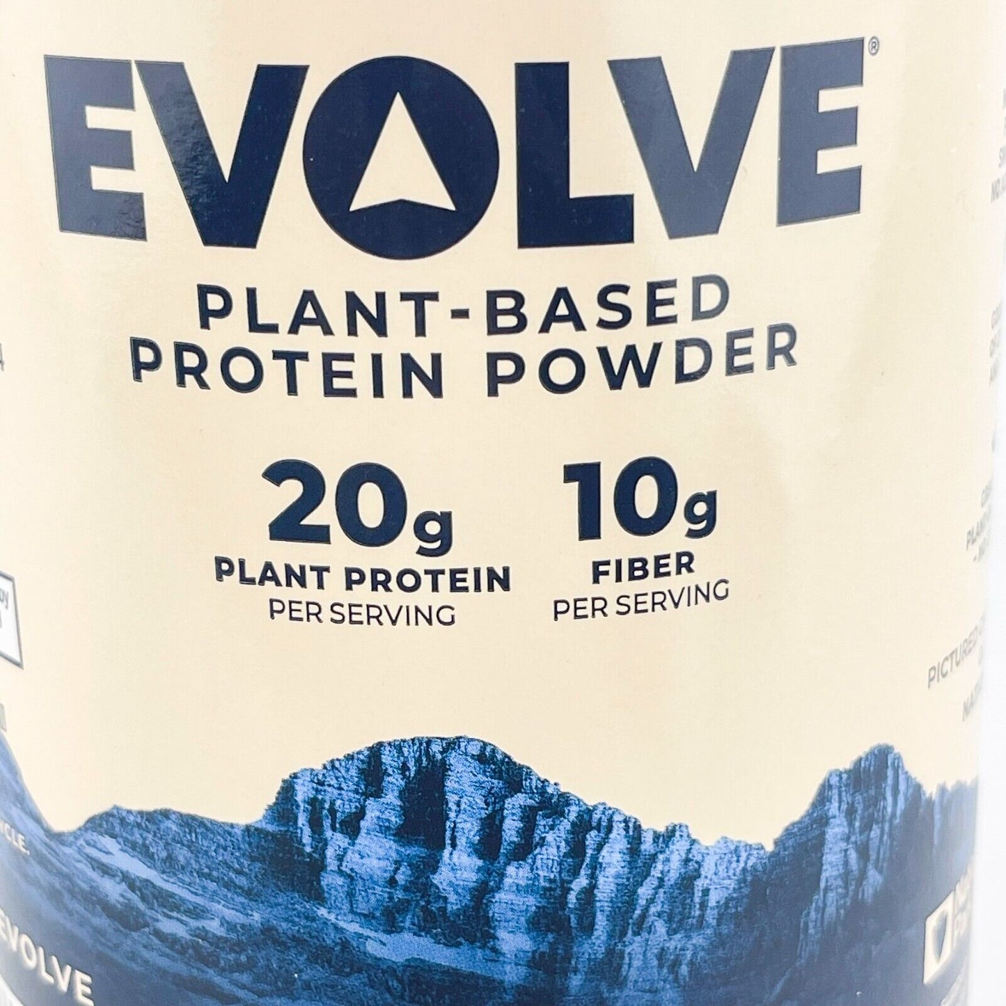 Evolve Plant Based Protein Powder Vanilla Bean 16Oz BB2/24 20G Protein 10G Fiber