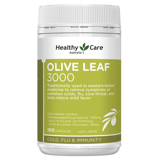 Healthy Care Olive Leaf Extract 3000Mg 100 Capsules