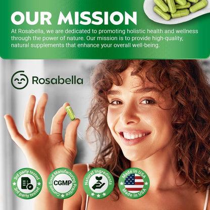 Rosabella Moringa Capsules for Immune Support, Gut Health & Vitamins