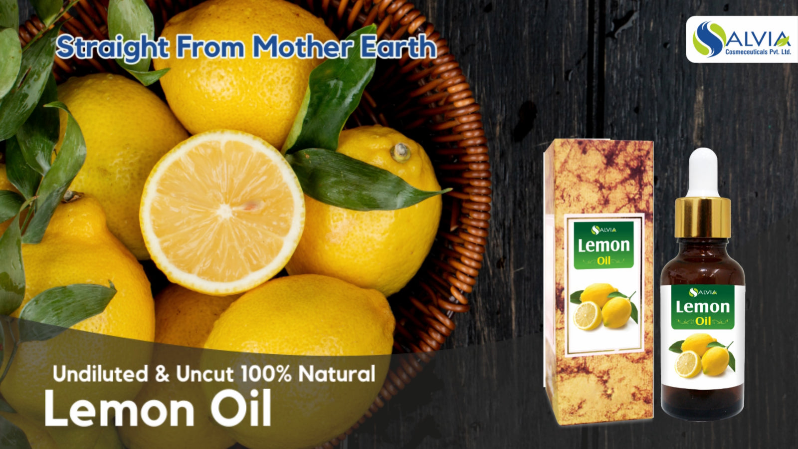 Lemon (Citrus Limon) 100% Pure & Natural Essential Oil - [10Ml–5000Ml].