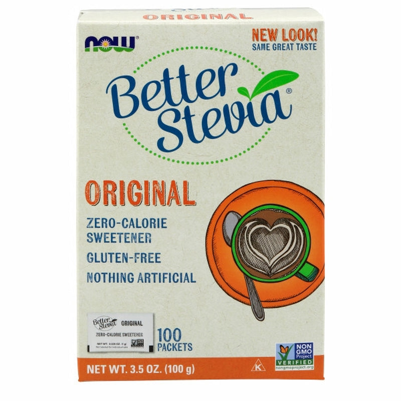 Betterstevia Packets 100/Box by Now Foods