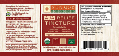 Relief Organic Herbal Tincture - PAIN & STRESS RELIEF