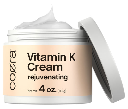 Vitamin K and Yam Cream | 4 Oz | Premium Formula for Bruises, Spider Veins