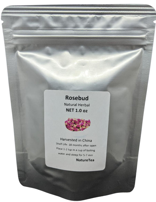 Rosebud Tea - 1 Oz (28G) Sampler Size - Loose Buds, Wild Crafted