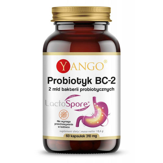 YANGO Probiotic BC-2 Lactospore 60 Capsules