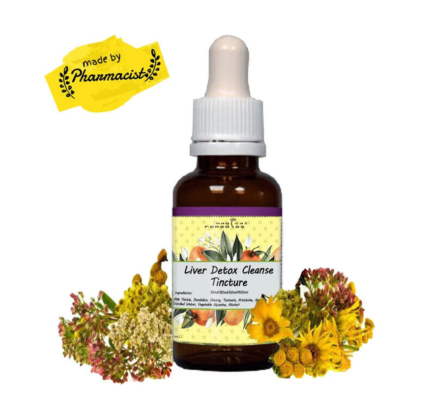 Liver Detox Cleanse & Support Tincture - Milk Thistle, Dandelion