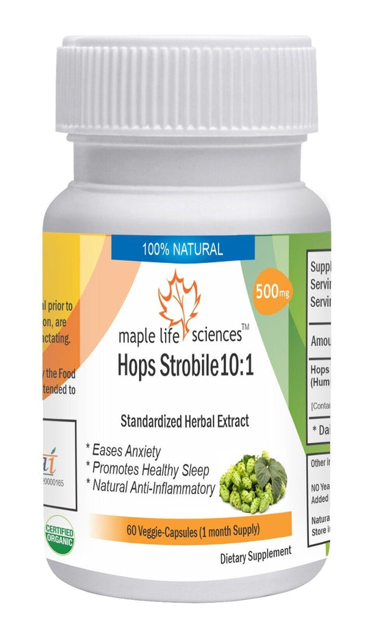 Hops Strobile Extract Capsules 10:1 Humulus Lupulus Hops Flavone Xanthohumol