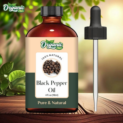 Organic Black Pepper 100% Pure & Natural Essential Oil - {118Ml/3.99 Fl Oz}