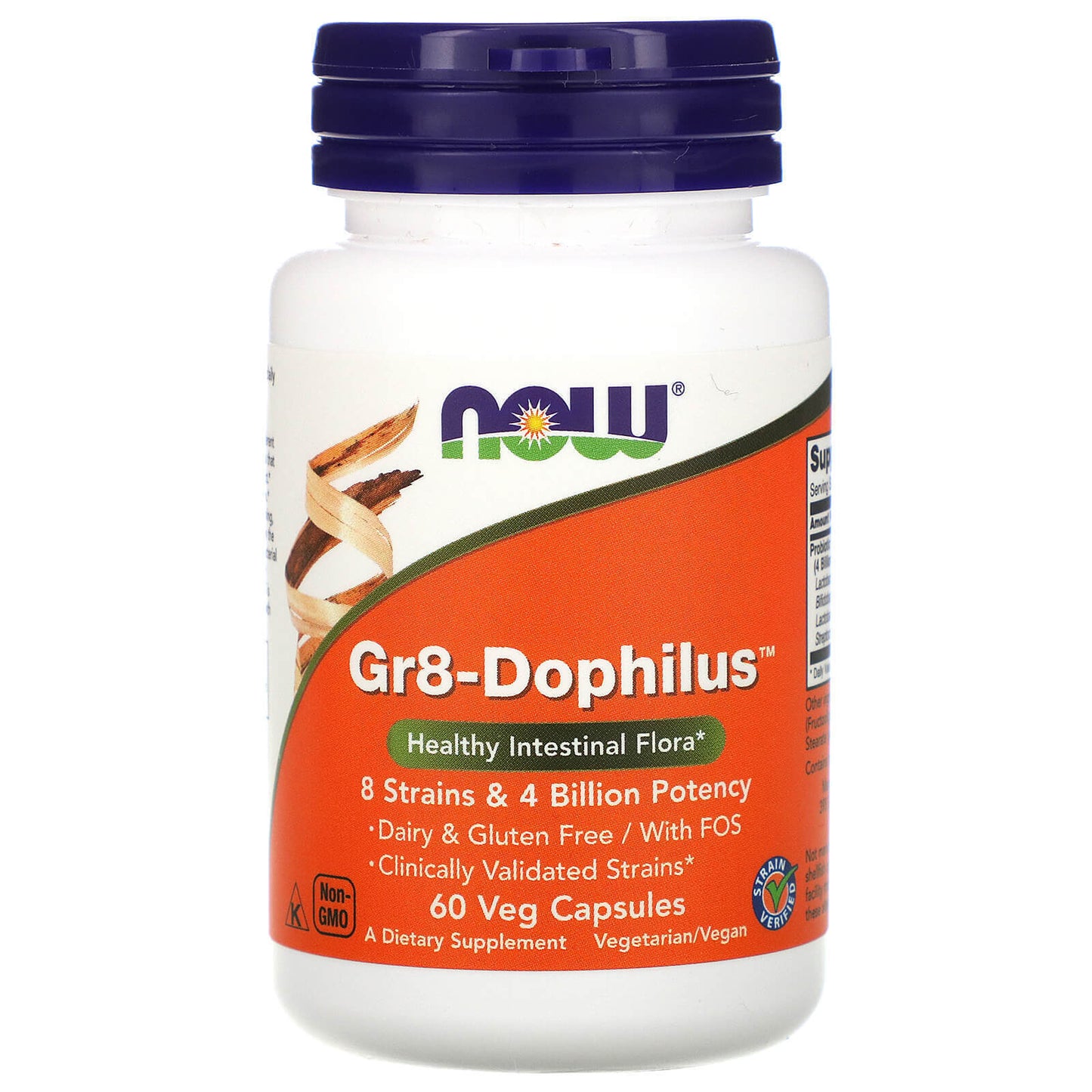 Probiotic Blend Gr8-Dophilus (Healthy Intestinal Flora) 60 Capsules