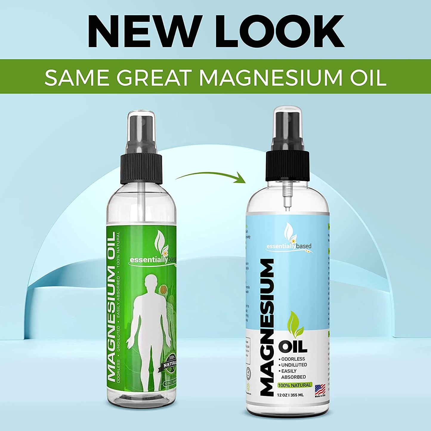 Magnesium Oil Spray Extra Strengt Large 12Oz Size -