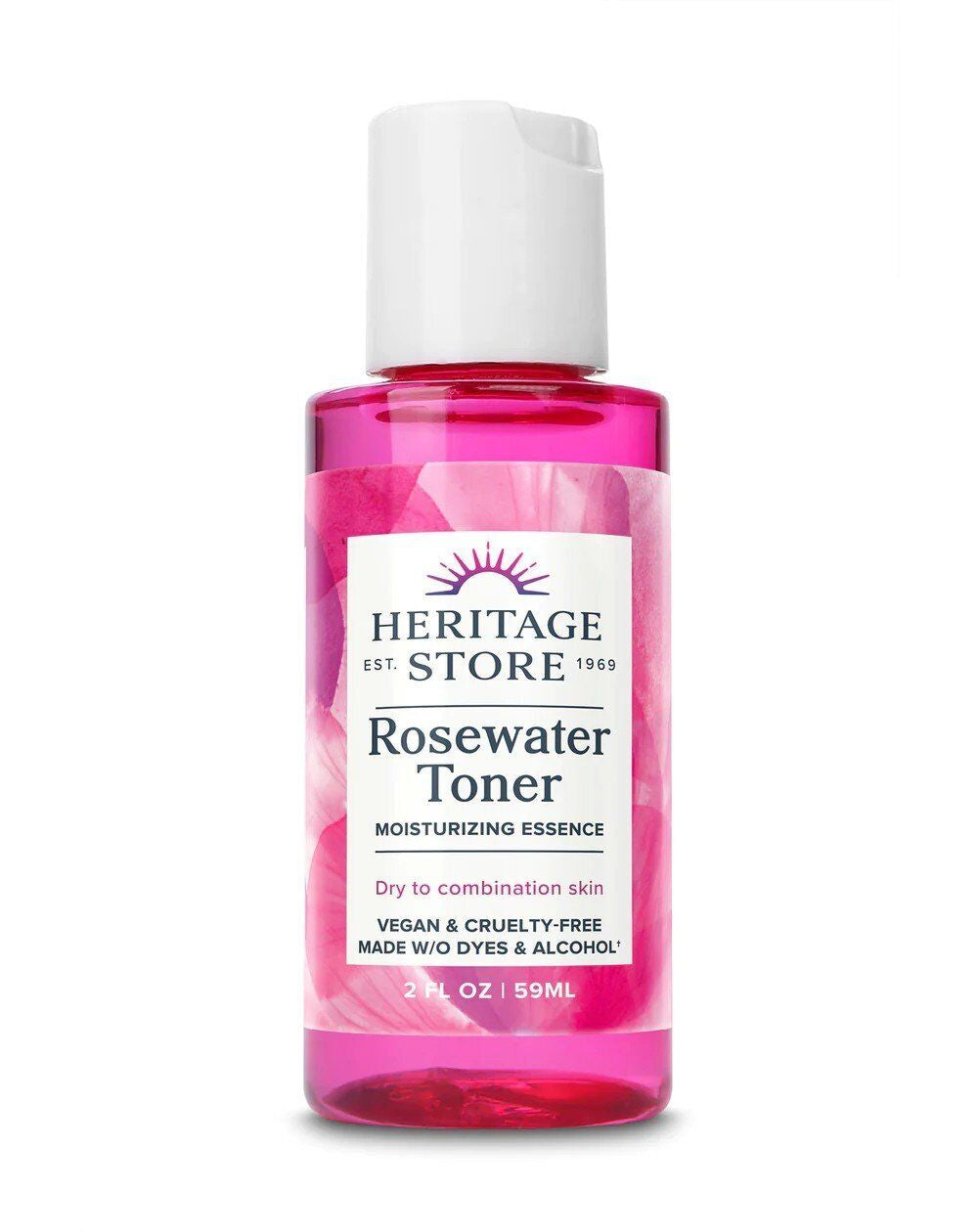 Heritage Store Rosewater Facial Toner 2 Oz Liquid