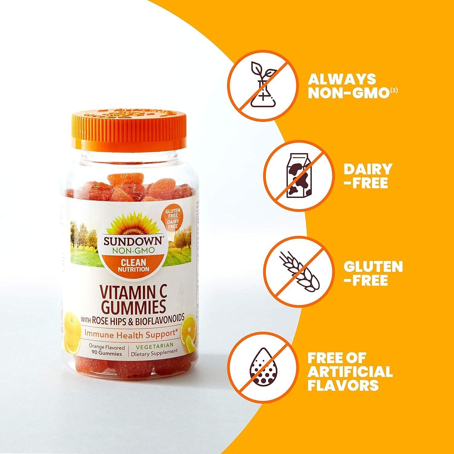 Nature'S Bounty Sundown Vitamin C Gummies with Rosehips and Citrus Bioflavonoids