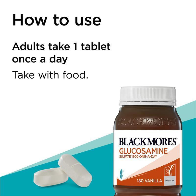 Blackmores Glucosamine Sulfate 1500Mg One-A-Day 180 Tablets