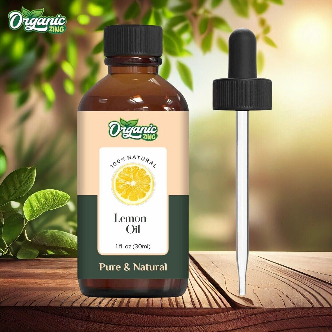 Organic Lemon 100% Pure & Natural Essential Oil - {30Ml/1.01 Fl Oz}