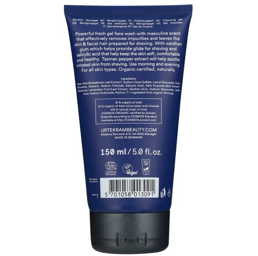 Organic Men'S Face Wash with Tazman Pepper