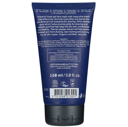 Organic Men'S Face Wash with Tazman Pepper