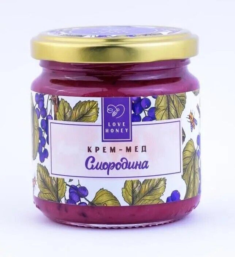 Taste Natural Organic Sweet Creamed Honey Currant Berries Blackcurrant 250 G