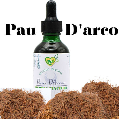 Pau D'Arco Tincture Liquid Herbal Drops Plant-Base Immune Detox 2 OZ BOTTLE