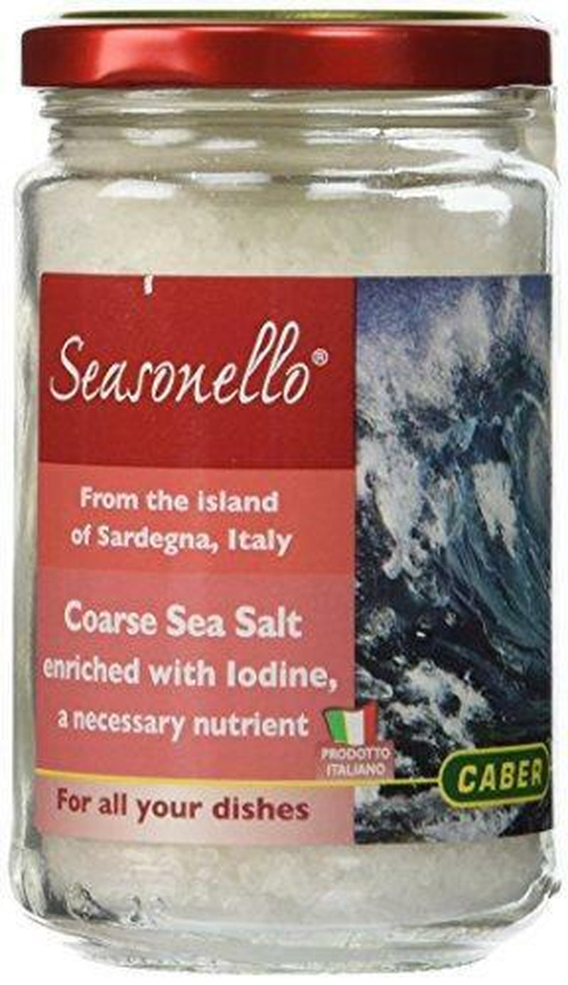 Italian Coarse Sea Salt Enriched with Iodine, 10.58 Ounce