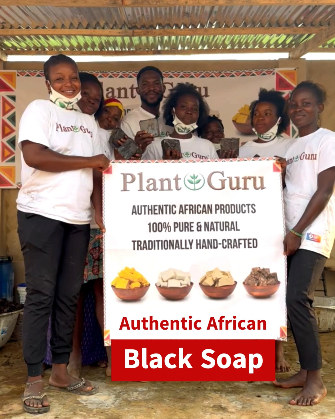 Raw African Black Soap Bar 100% Pure Natural Organic from Ghana Bulk Wholesale