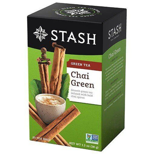 Stash Tea Green Tea Blends-Chai 20 Bag