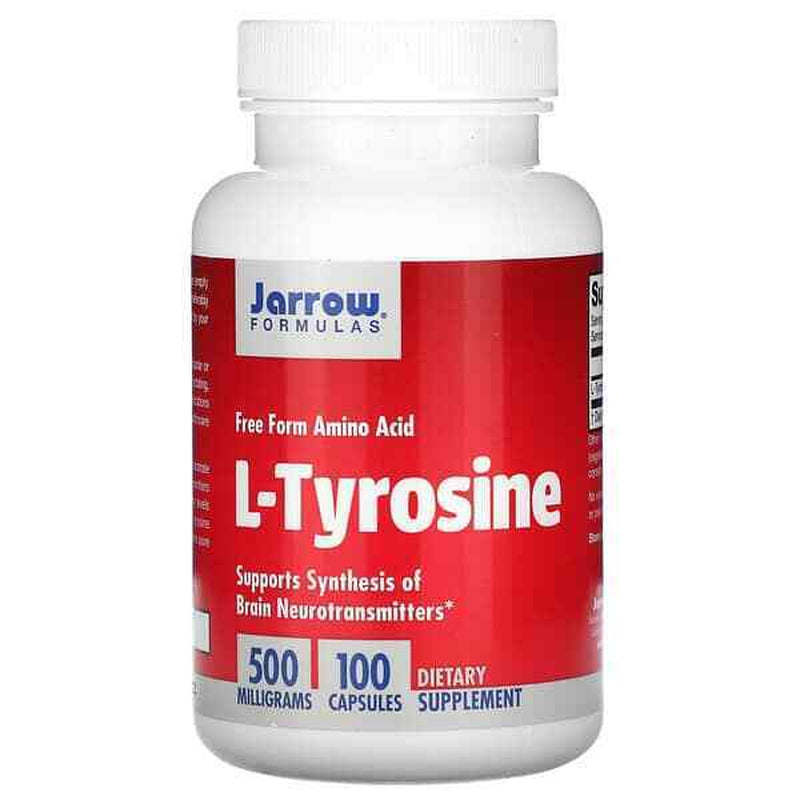 L-Tyrosine JARROW FORMULAS 500Mg 100 Capsules Supports Brain Function