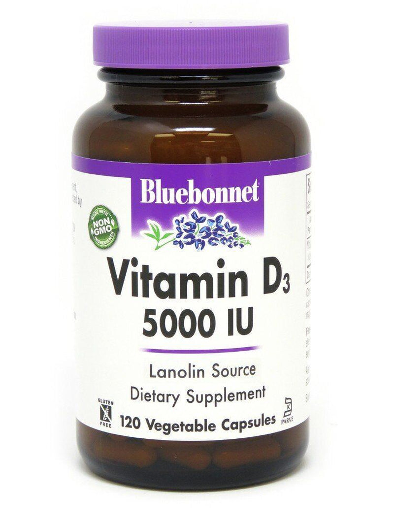 Bluebonnet Vitamin D3 5000 IU 120 Vegcap