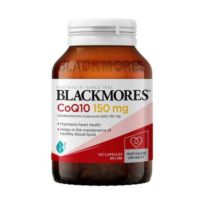 Blackmores Coq10 150Mg High Potency 125 Capsules Exclusive Size