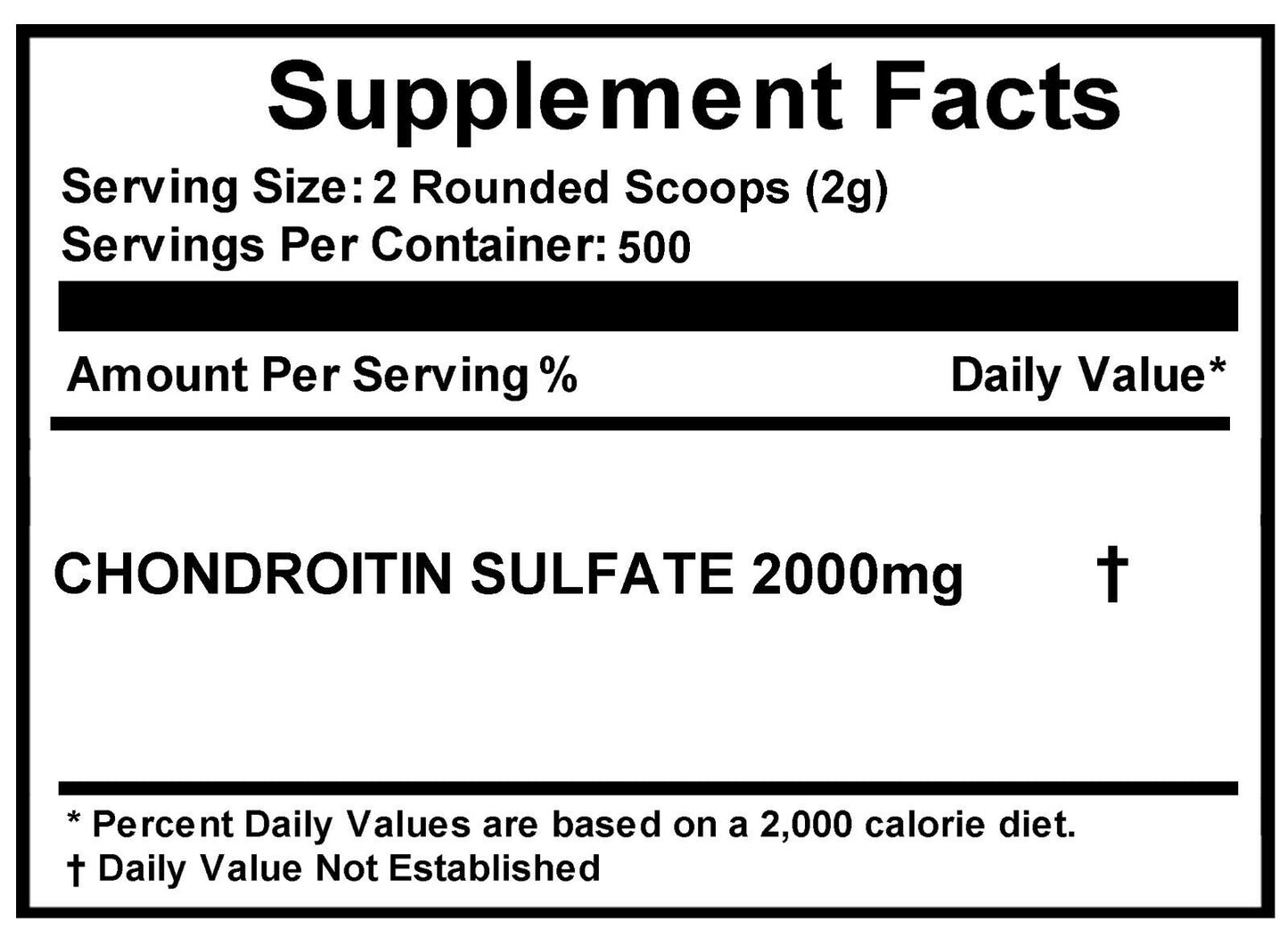 CHONDROITIN 100% PURE POWDER FREE FORM KOSHER PHARMACEUTICAL GRADE USA