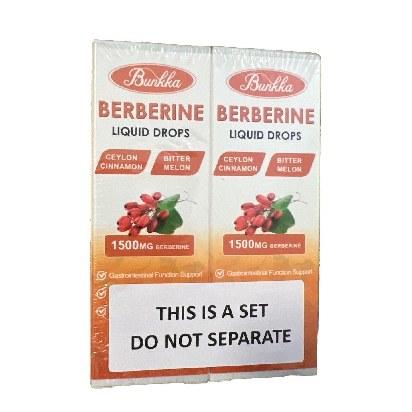 (2 Pack) Berberine Supplement, 1500Mg Organic Berberine Liquid Drops with Ceylon