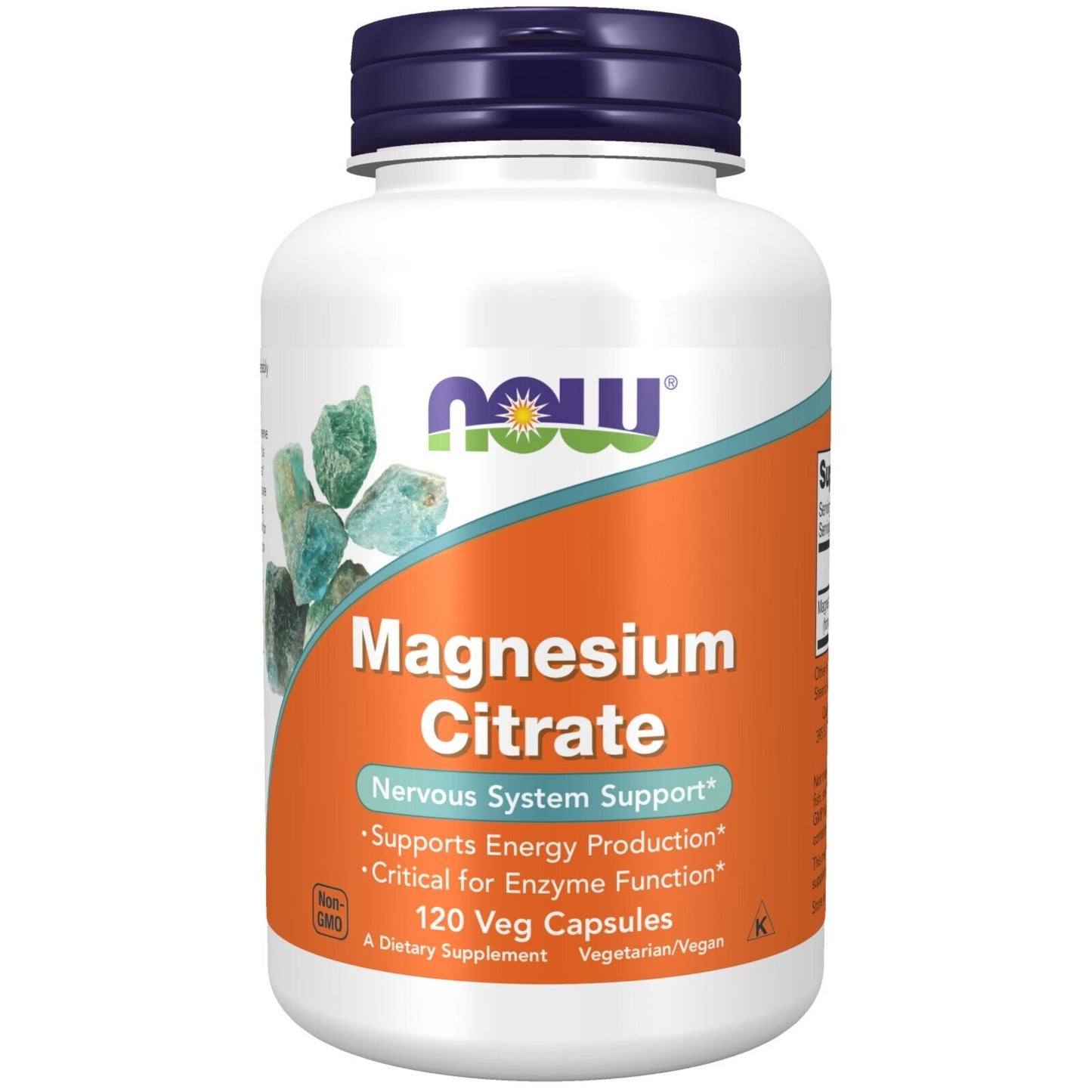 NOW Foods Magnesium Citrate, 120 Veg Capsules