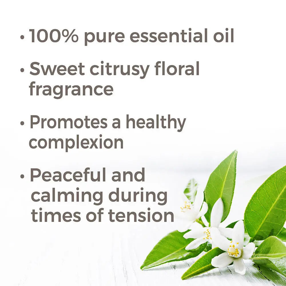 Pure Natural Neroli Essential Oil Indoor Aromatherapy Humidifier Anti-Acne Soothing Sleep Aid Orange Blossom Essential Oil