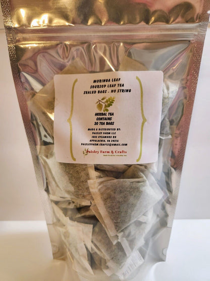 Moringa Leaf and Soursop Leaf Mix Tea Bags