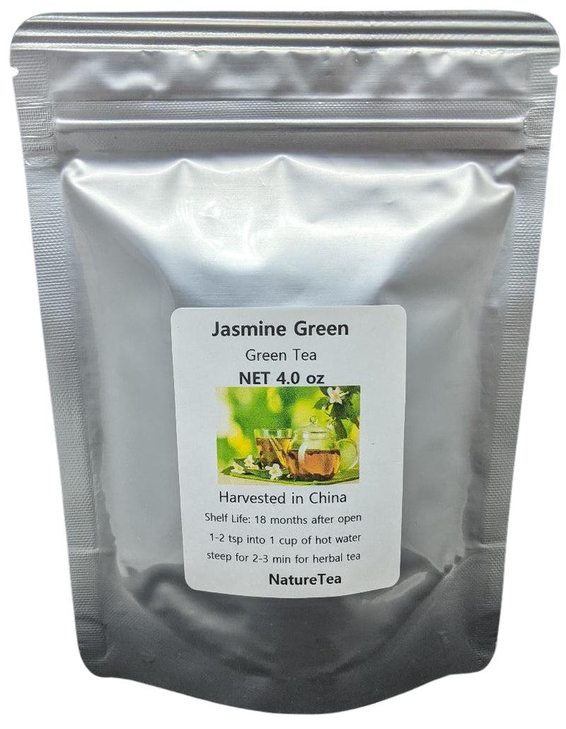 Jasmine Green Tea - 1 Oz (28G) Sampler Size - Loose Leaf Blend