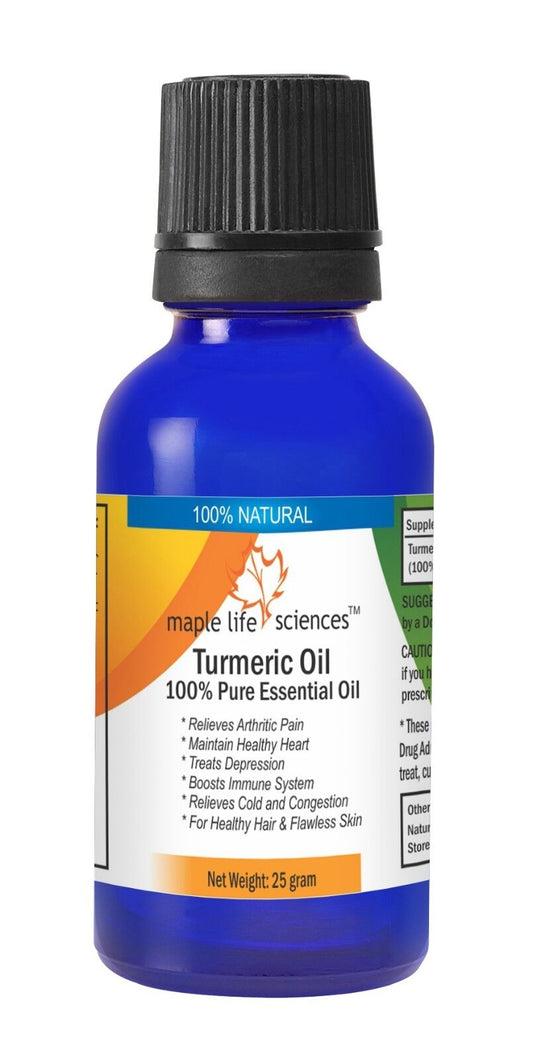 Turmeric Oil 100% Pure & Natural Arthritic Pain Boost Immune System Cold Flu