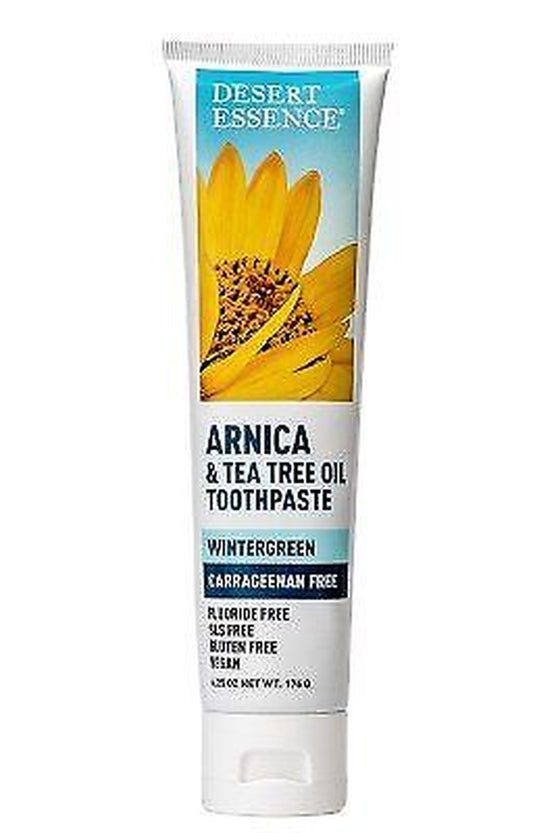 Desert Essence Arnica & Tea Tree Oil Carrageenan Free Toothpaste 6.25 Oz Paste