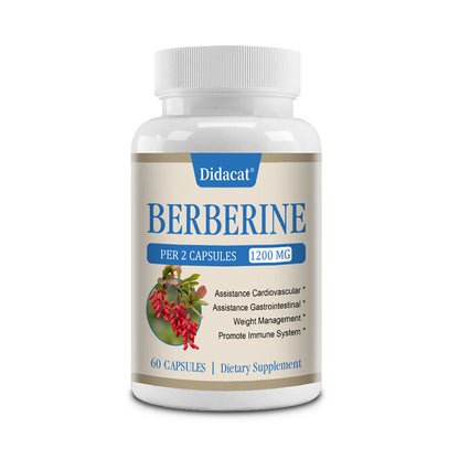 1200Mg Berberine Capsules, Weight Management, Cardiovascular & Immune Health