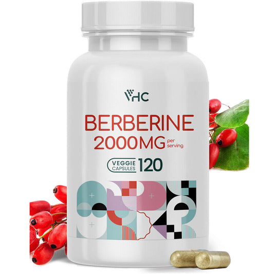 Berberine Supplement 2000Mg Daily, 10X Time Optimum Absorption Berberine HCL