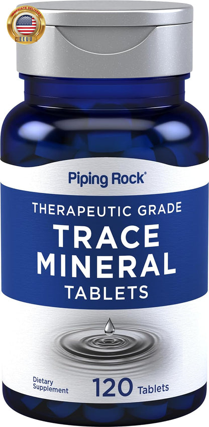 Trace Minerals Supplements | 120 Tablets | Therapeutic Grade | Non GMO, Gluten F