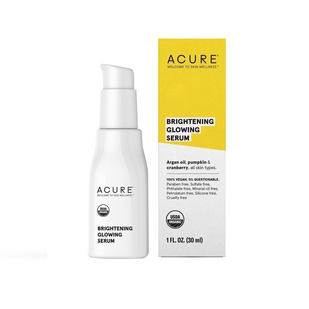 Acure Brightening Glowing Serum 1 Oz Liquid